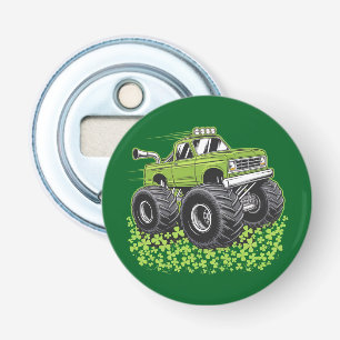 Boys St Patricks Day Toddler Lucky Monster Truck  Bottle Opener
