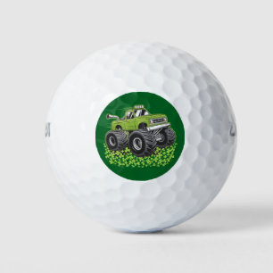 Boys St Patricks Day Toddler Lucky Monster Truck  Golf Balls