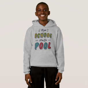 Boys' Summer Escape Hoodie - Fun "Bye School Hello