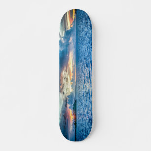 Boy's Sunset Blue Skateboard