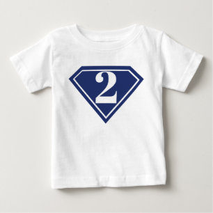 Boys Superhero 2nd Birthday Shirt