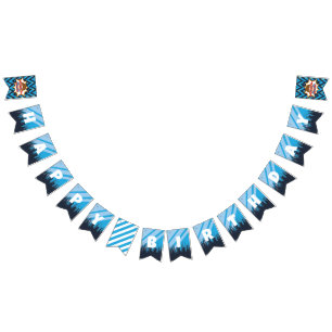 Boy's Superhero, Brown Hair Party - Banner