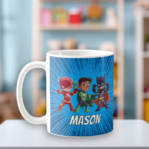 Boys Superhero Custom Name Mug