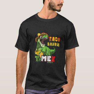 Boys T Mex Mexican Taco Saurus Dino Cinco De Mayo T-Shirt