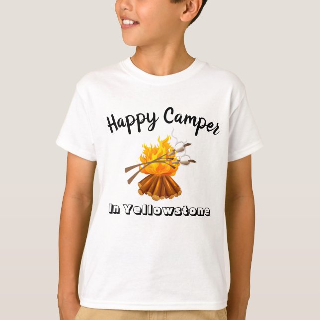 Boys T-Shirt-Happy Camper T-Shirt (Front)