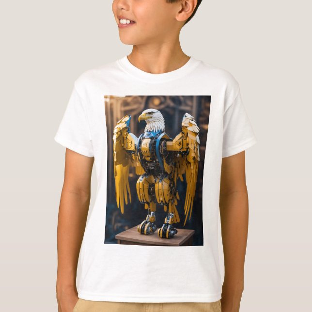 Boys T-Shirt Robotic Eagle (Front)
