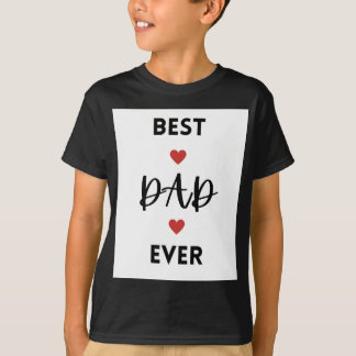 Boys' t shirt with designed message (best dad ever