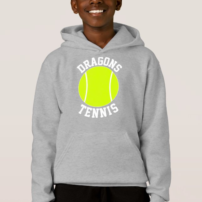 Boys Tennis Custom Team Name or Text Personalised (Front)