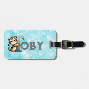 Boys Tiger Luggage Tag