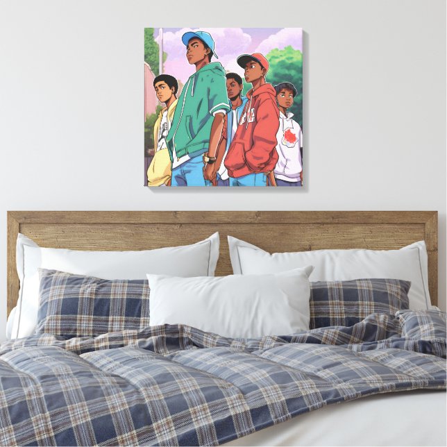 Boys' to Men Canvas Print (Insitu(Bedroom))