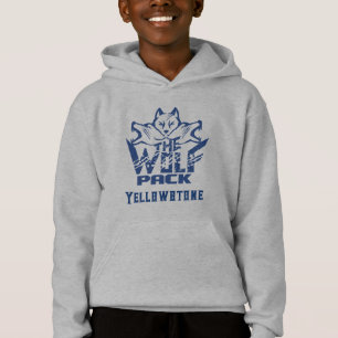 Boy's Top Hooded Sweatshirt Yellowstone Wolf