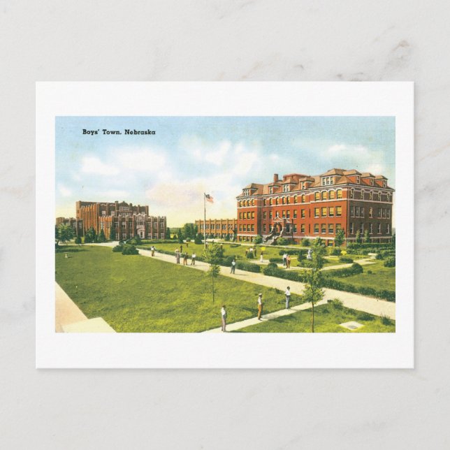 Boys Town, Nebraska Postcard (Front)
