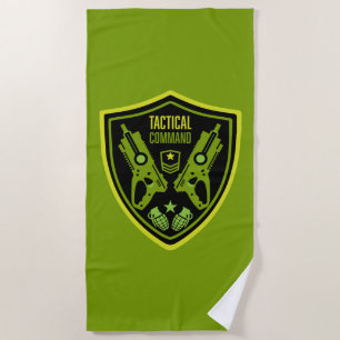 Boys Toy Dart Gun Battle Beach Towel