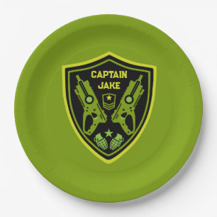 Boys Toy Dart Gun Battle Paper Plate