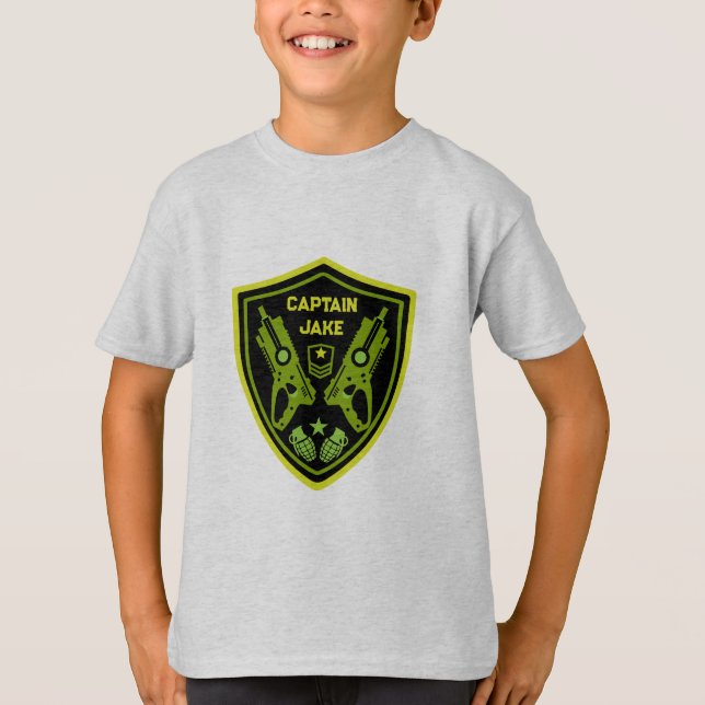 Boys Toy Dart Gun Battle T-Shirt (Front)