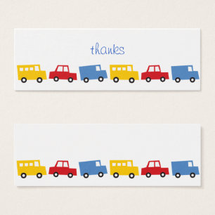 Boys Toys Fun Cute Transport Birthday DIY Gift Tag