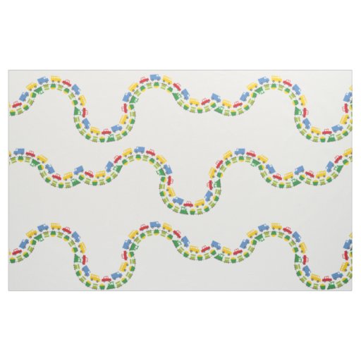 Boys Toys Fun Transport Cute Car Bus Truck Train Fabric
