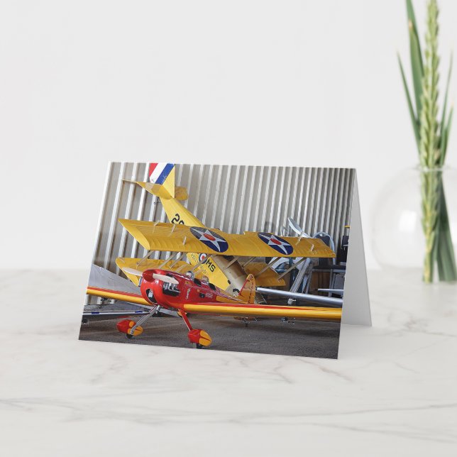 Boys Toys - Model Aircraft Birthday Card (Front)