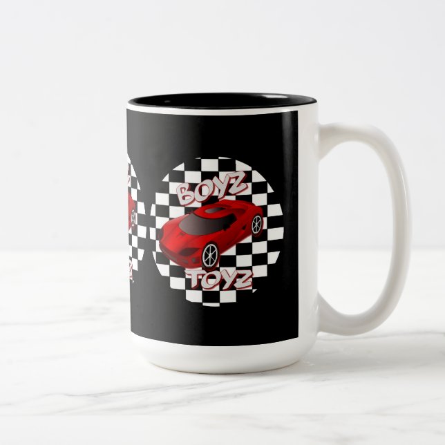 Boys Toys Red Sports Car Mug (Right)