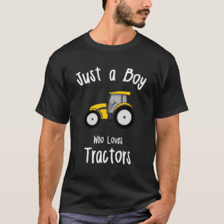 Boys Tractor Gift T-Shirt