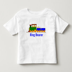 Boy's Train Wedding Ring Bearer Toddler T-Shirt