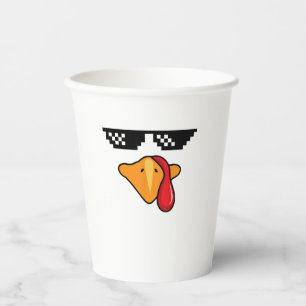 Boys Turkey Face Thanksgiving Coolest Glasses for Paper Cups