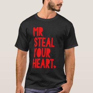 Boys Valentine Mr Steal Your Heart For Boys Toddl T-Shirt