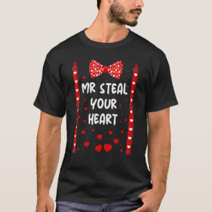 Boys Valentine  Mr Steal Your Heart For Boys Toddl T-Shirt