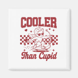 Boys Valentines Day Cooler Than Cupid Skateboardin Magnet