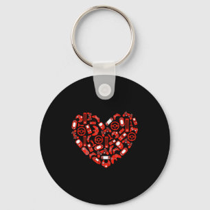 Boys Valentines Day Gaming Video Gamer Controller Key Ring