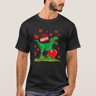 Boys Valentines Day Kids Dinosaur T Rex Lover I St T-Shirt