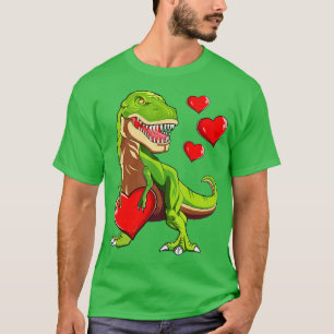 Boys Valentines Day Kids Dinosaur T rex Lover I St T-Shirt