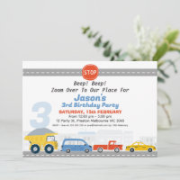 Boys Vehicles Transport Themed Birthday