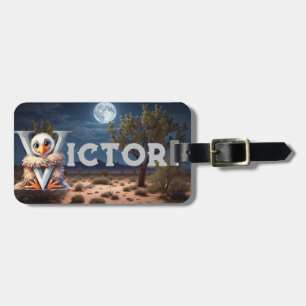 boy's vulture Luggage Tag