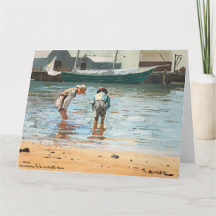 Boys Wading (1873) By Winslow Homer Card