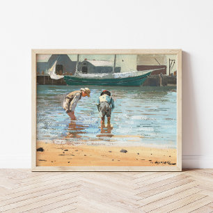 Boys Wading   Winslow Homer Poster