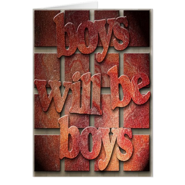 Boys Will Be Boys (Front)