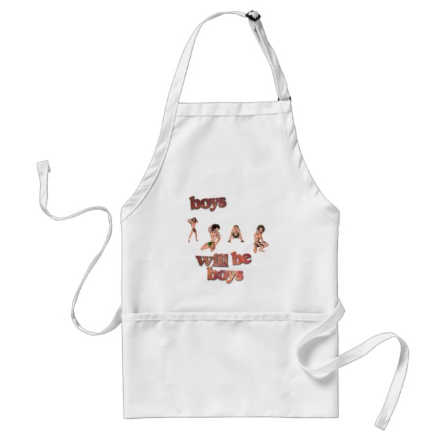 Boys will be Boys Standard Apron (Front)
