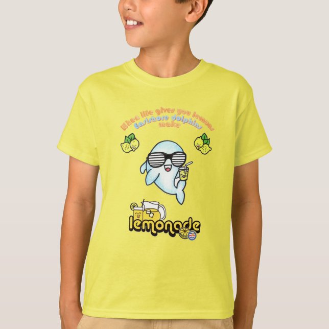 Boys' Yellow Lemonade Dolphin T-Shirt (Front)