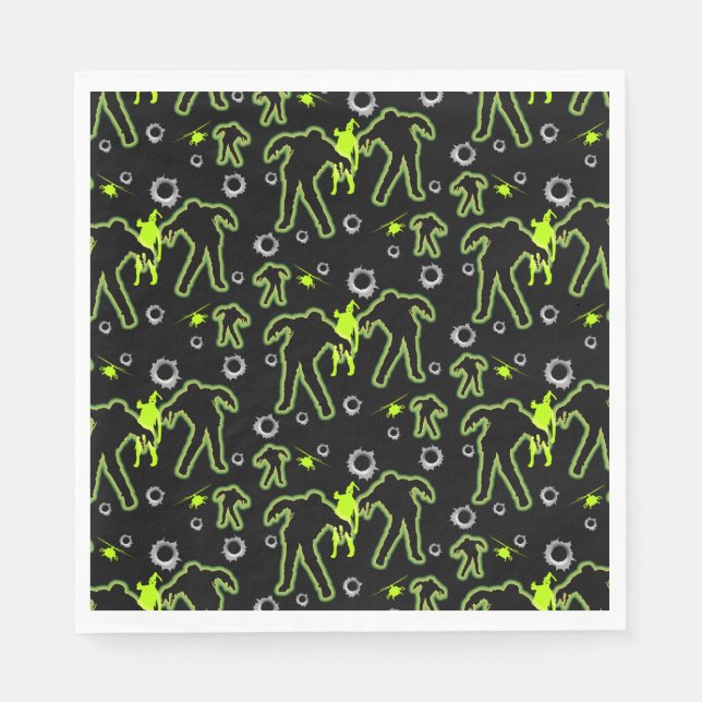 Boys Zombie School Napkin (Front)