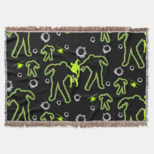 Boys Zombie School Throw Blanket