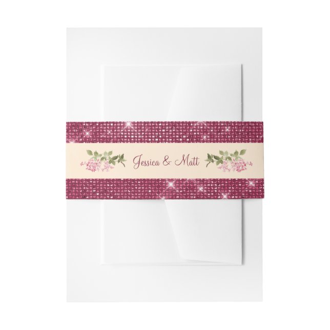 Boysenberry Belly Band Invitation Belly Band (Front Example)