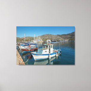 Bozburun Harbour Near Marmaris, Turkey Canvas Print