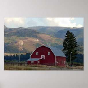 Bozeman, Montana, Barn Poster