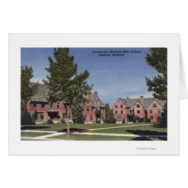 Bozeman, Montana - Dormitories at Montana State (Front Horizontal)