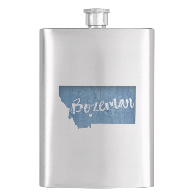 Bozeman, Montana Hip Flask (Front)