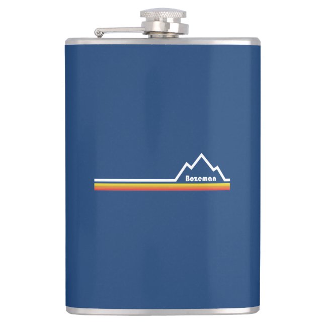 Bozeman, Montana Hip Flask (Front)