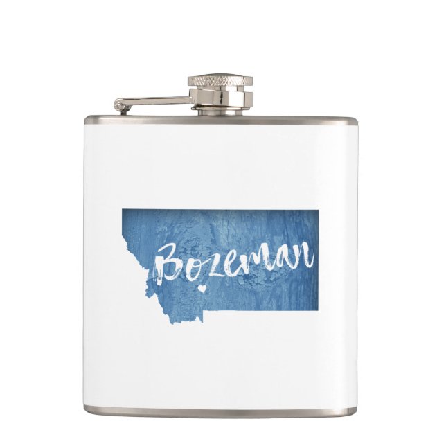 Bozeman, Montana Hip Flask (Front)