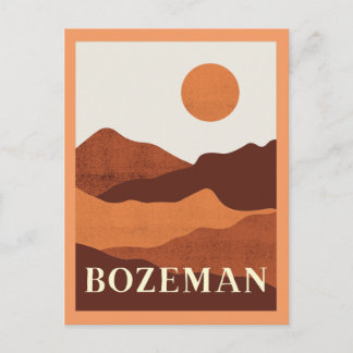 Bozeman, Montana Mountains Postcard