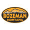 Bozeman Montana orange oval stickers